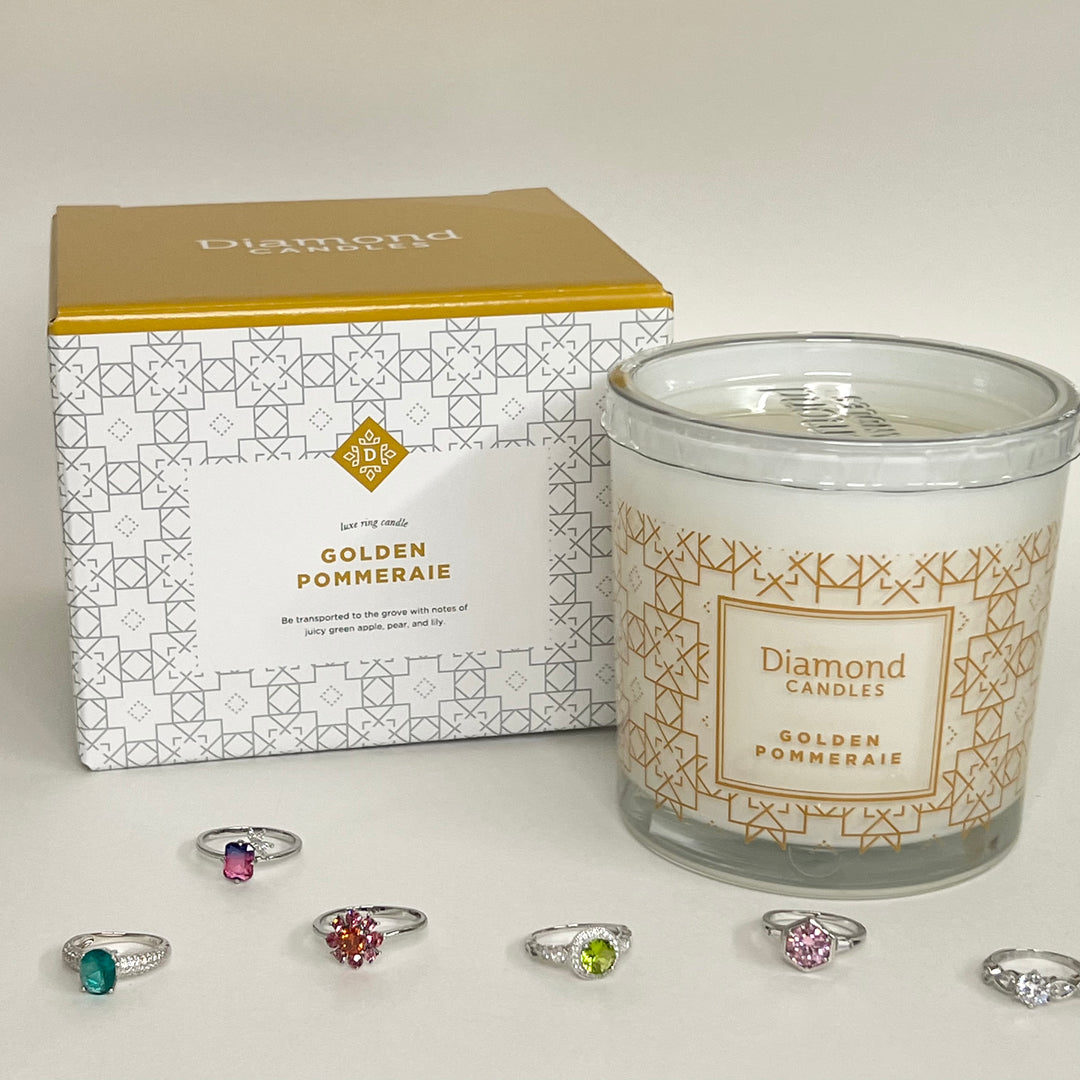 Golden Pommeraie Luxe Ring Candle Diamond Candles
